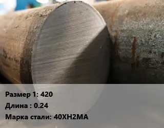Поковка круглая 420 L=0.24 Сталь: 40ХН2МА